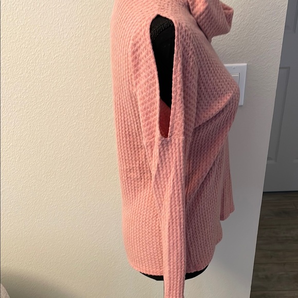 Design Lab Pink Cowl Neck Sweater - Picture 6 of 8